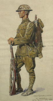 Soldat d�Infantrie Americaine pres de Grivesnes
(American Infantry Near Grivesnes)
